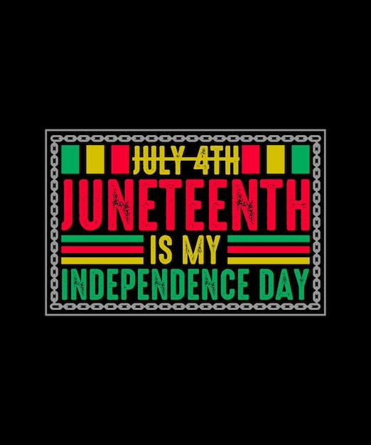 Juneteenth Tshirt design Juneteenth is My Independence Day