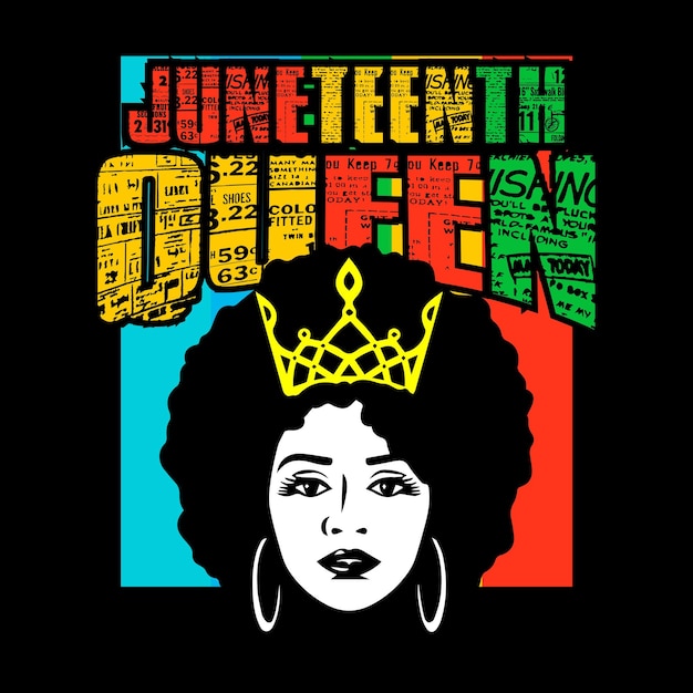 Juneteenth Tshirt design vector