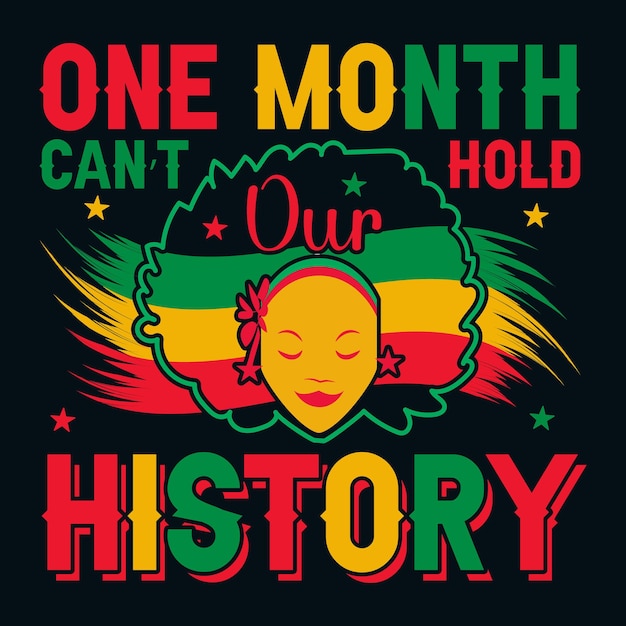 Vector juneteenthblackhistorytshirtdesign