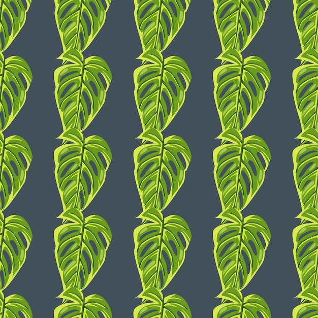 Jungle leaf seamless pattern Exotic botanical texture Floral background Decorative tropical palm leaves wallpaper