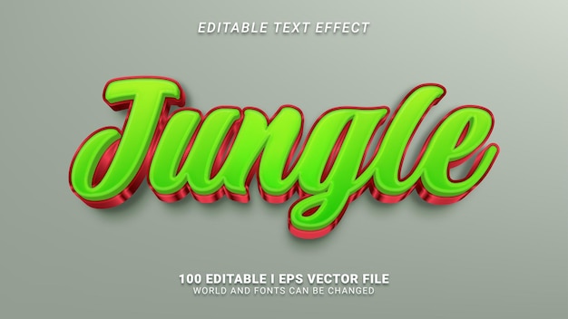 Jungle text effect