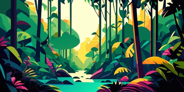 jungles vector illustration