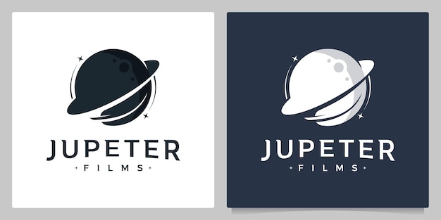 Jupiter Planet Leaf Nature Logo Design