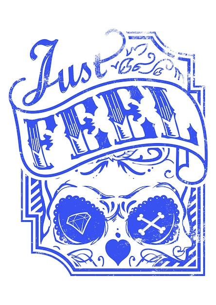 Just feel sugar skull background