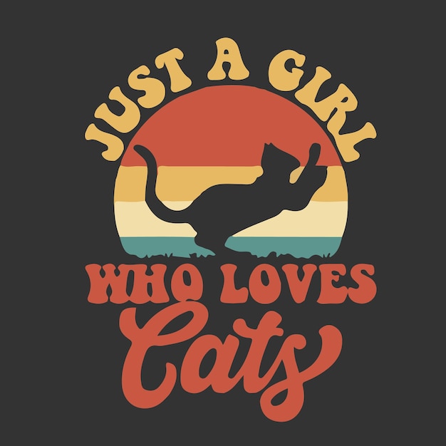 Just a girl who loves cats t - shirt by a cat lover