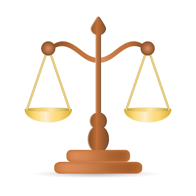 Justice icon in 3d Colored illustration from core values collection 3d cartoon Justice icon for web design infographics and more