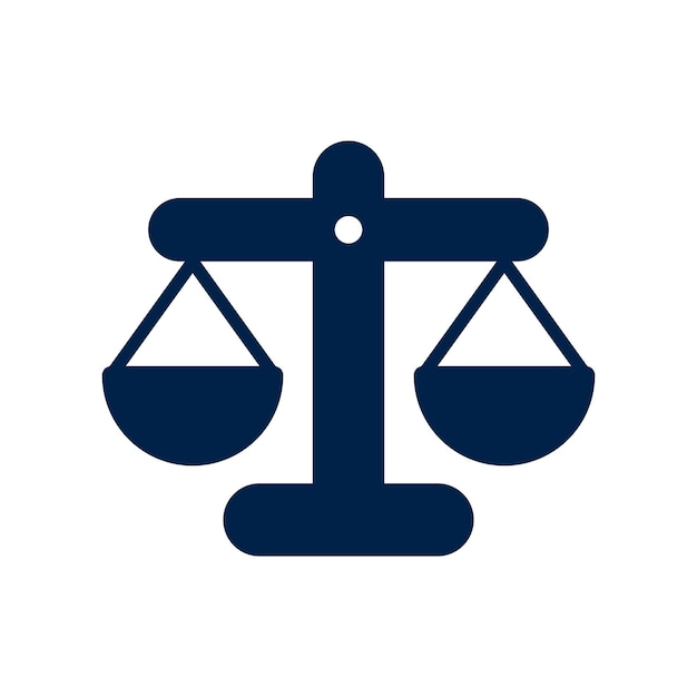 Vector justice law legal icon logo vector template