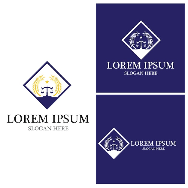 Justice law Logo Template vector illsutration design