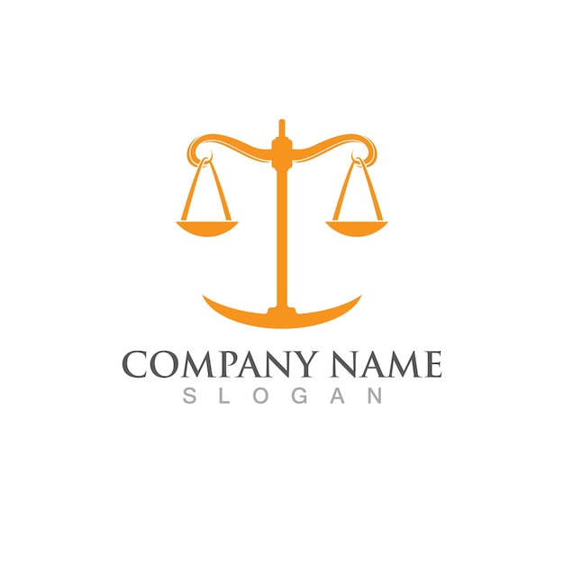 Justice law Logo Template vector illsutration design