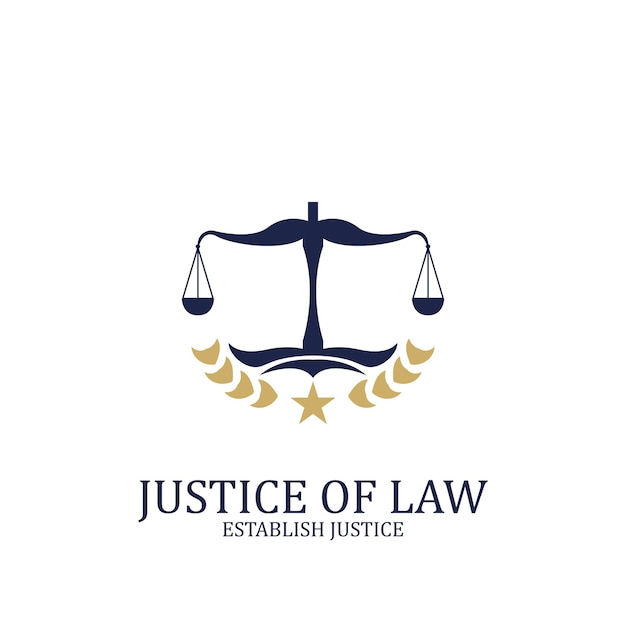 Justice Scales Law Court Lawyer Legal icon vector illustration template design