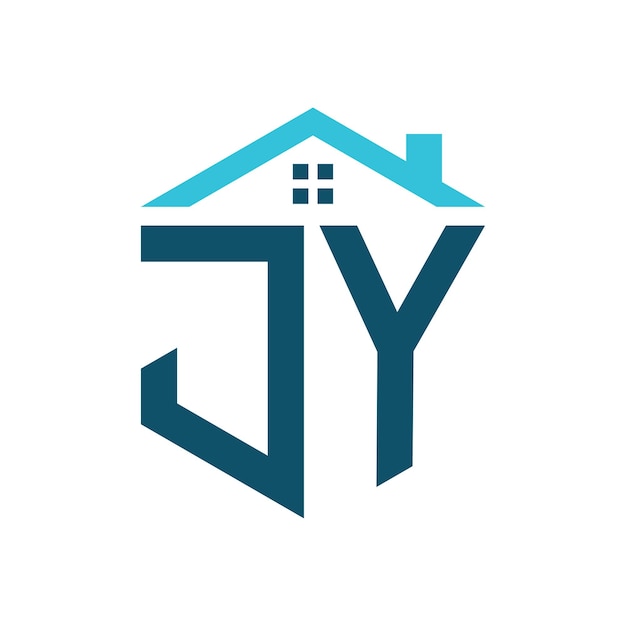 JY House Logo Design Template Letter JY Logo for Real Estate Construction or any House Related Business