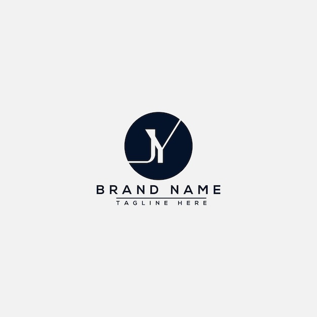 JY Logo Design Template Vector Graphic Branding Element