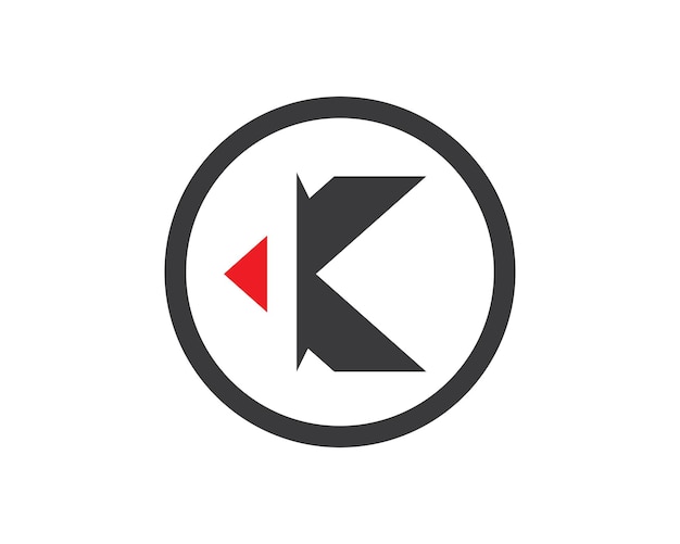 K letter logo vector icon design