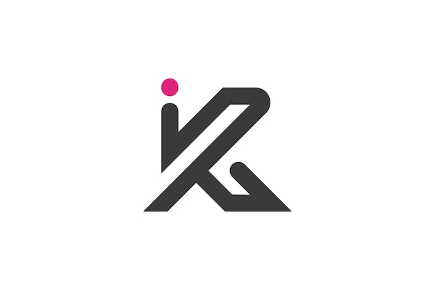 K letter logo vector with modern concept creative design