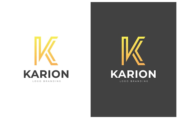 K Letter Vector Logo Design Concept Monogram Icon Trademark Creative minimal luxury emblem design