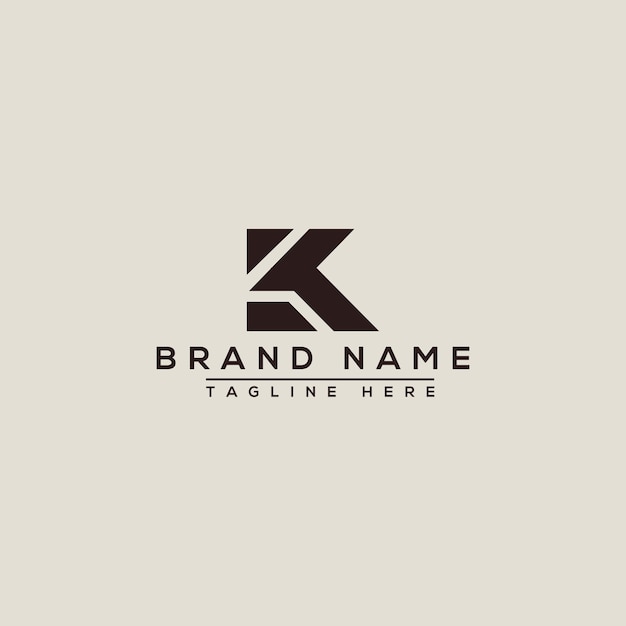 K Logo Design Template Vector Graphic Branding Element.