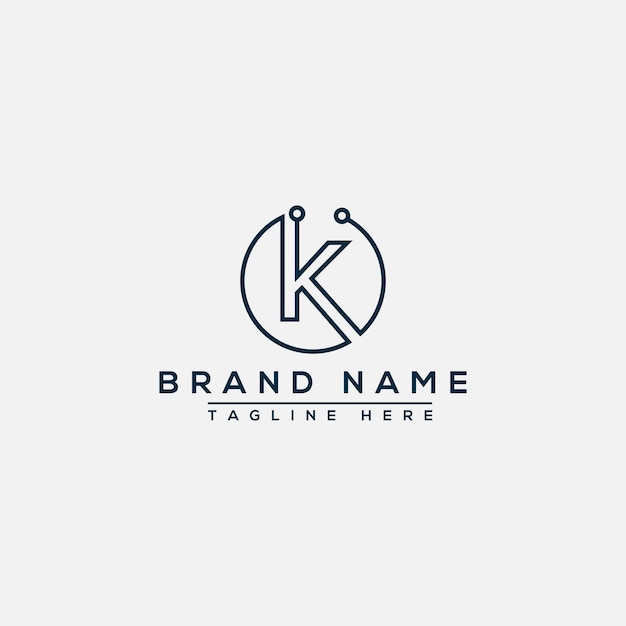 K Logo Design Template Vector Graphic Branding Element