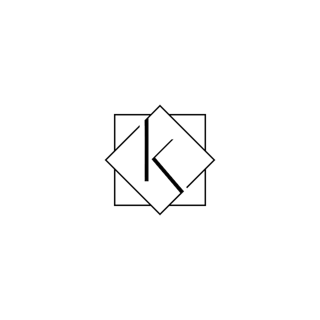 Vector k luxury monogram logo design