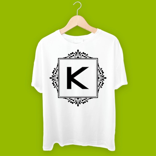 K white cool t shirt design