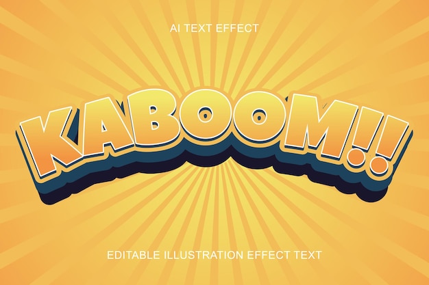 Kaboom!! 3D Editable Text Effect