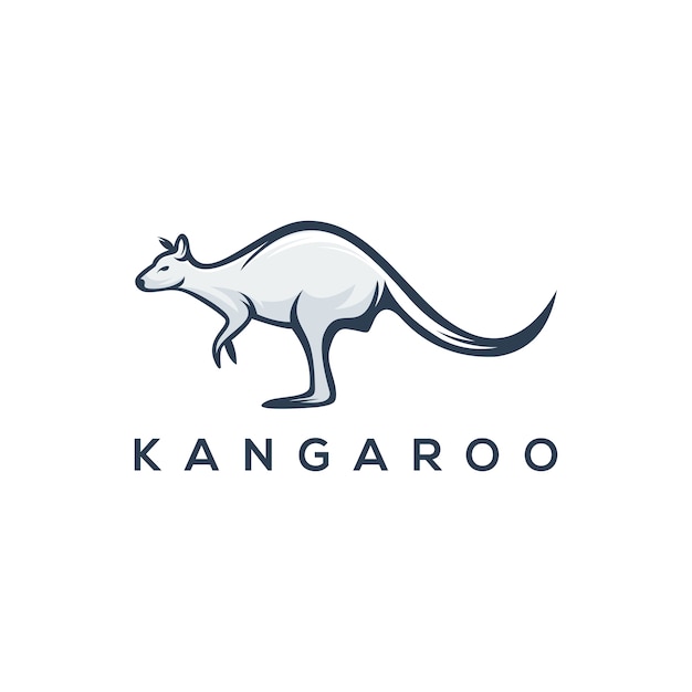 kangaroo logo template 