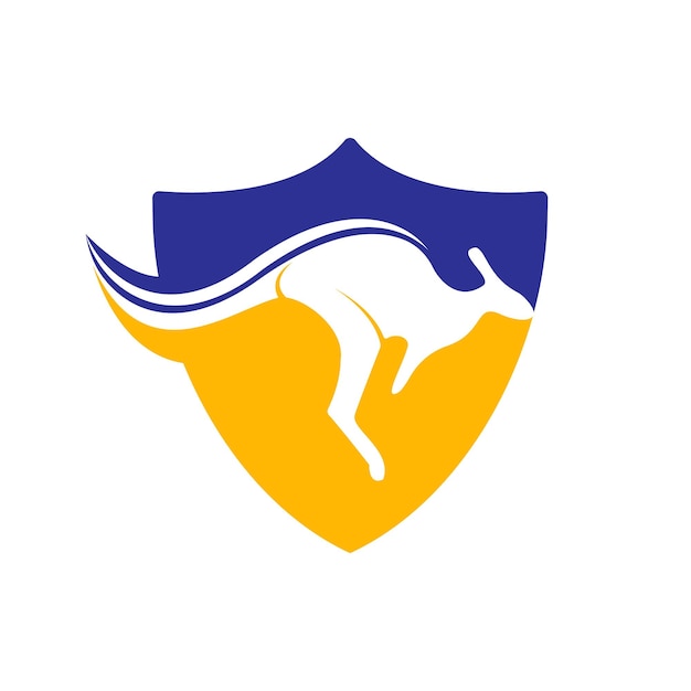 Kangaroo vector logo design