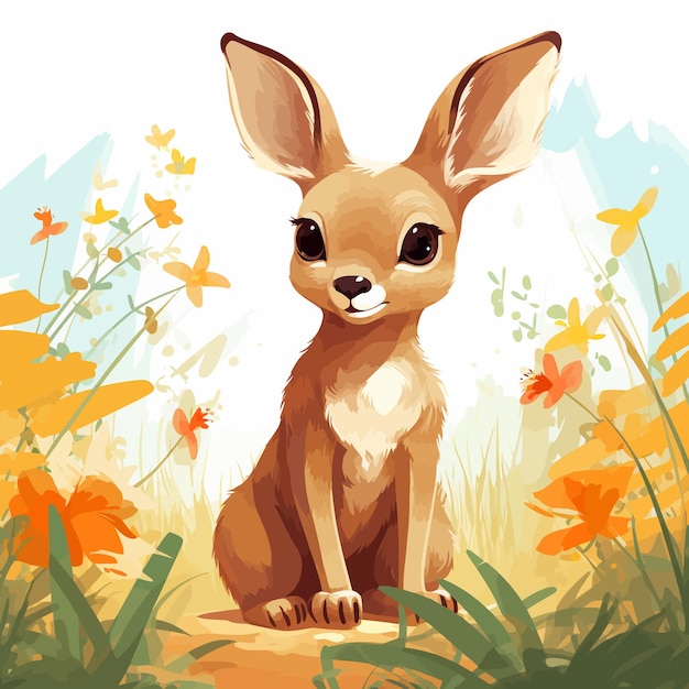 kangaroo vector style