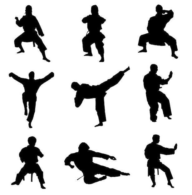 Karate Silhouette Pack