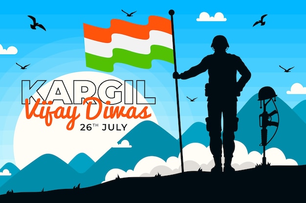 Kargil vijay diwas illustration