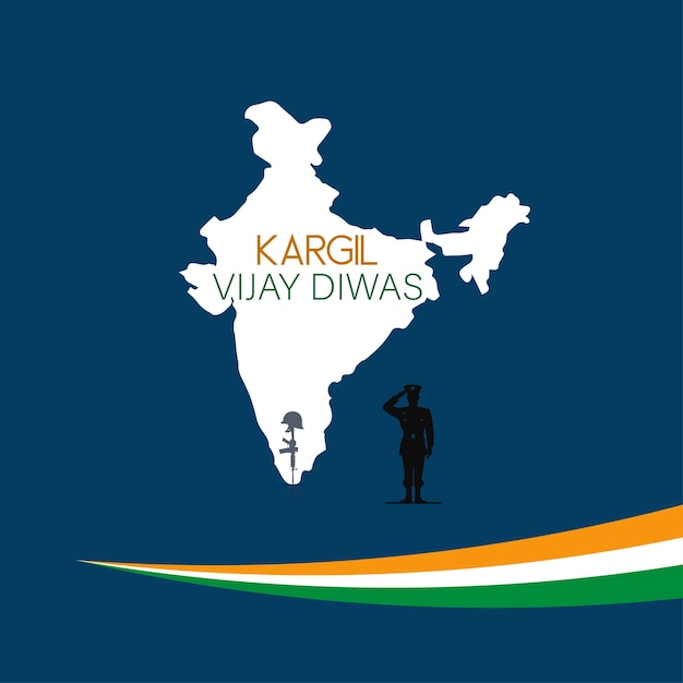 Kargil Vijayillustration of an abstract concept for Kargil Vijay Diwas creative or poster26 JULY