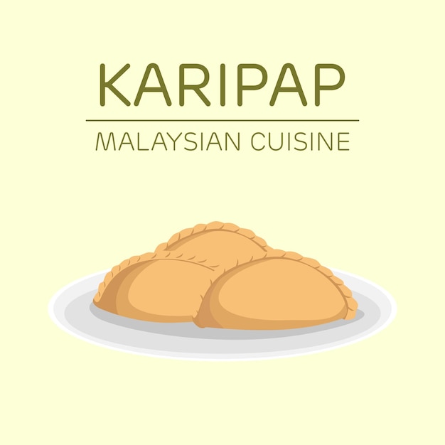 Karipap Malaysian Cuisine On A Plate