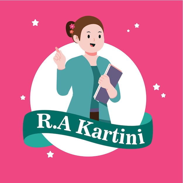 Kartini day concept Free Vector