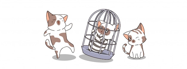 Kawaii cat is arrested in prison