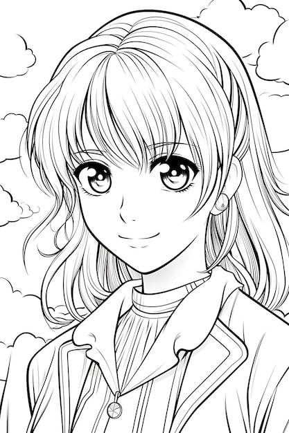 kawaii coloring page