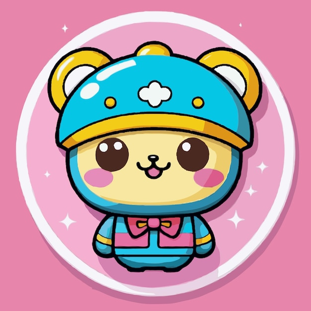 Vector kawaii and cute cartoon sticker design illustration artwork vector