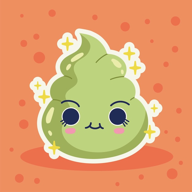 Kawaii cute wasabi