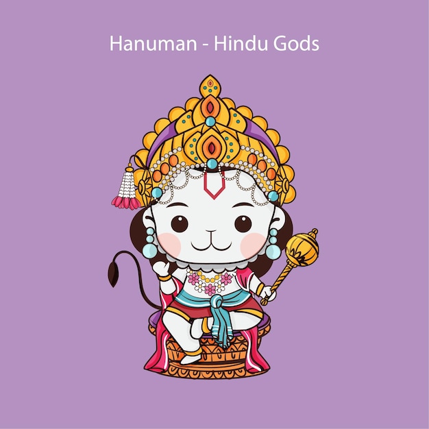 Kawaii Hanuman one of the central characters of the Hindu epic Ramayana