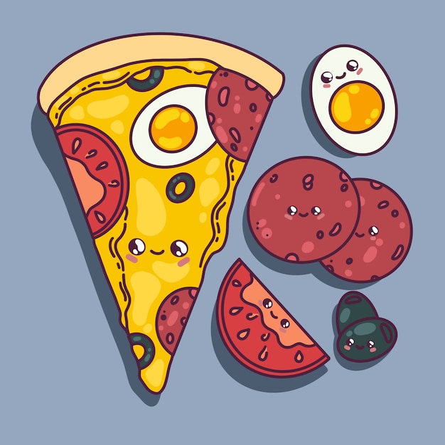 kawaii pizza