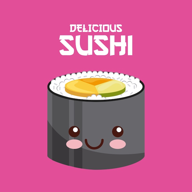 kawaii sushi icon