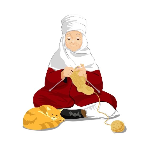 kazakh aje Illustration