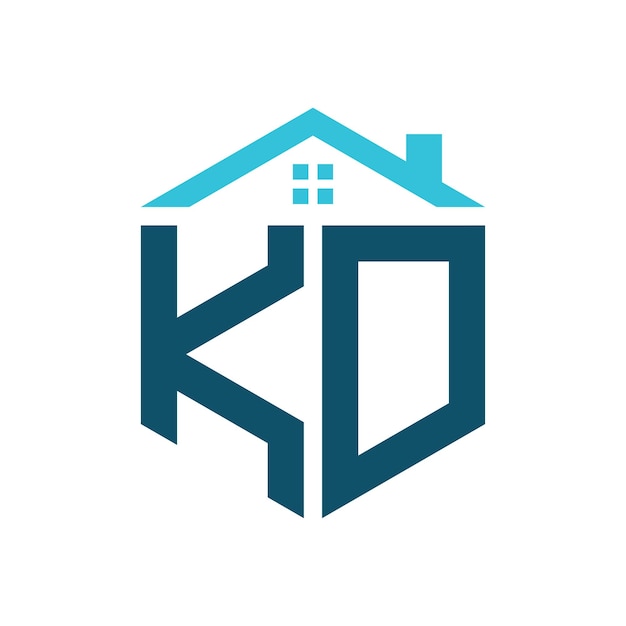 KD House Logo Design Template Letter KD Logo for Real Estate Construction or any House Related Business