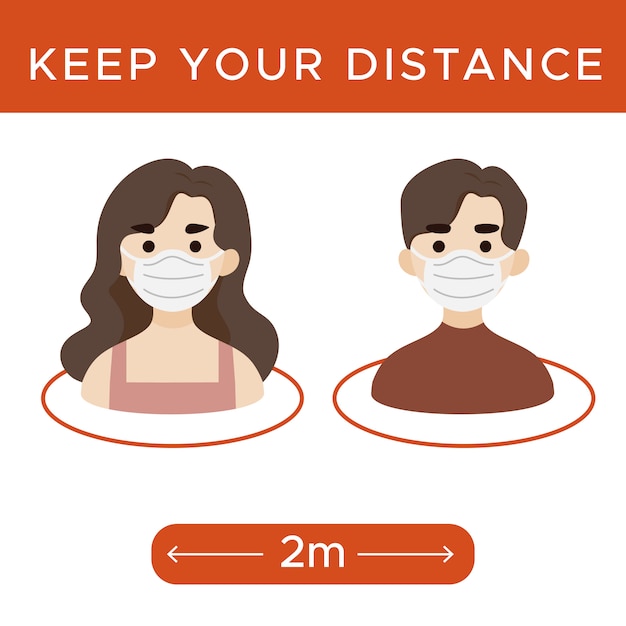 Keep your distance sign