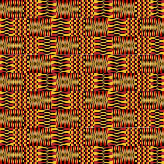 Kente seamless digital paper and pattern