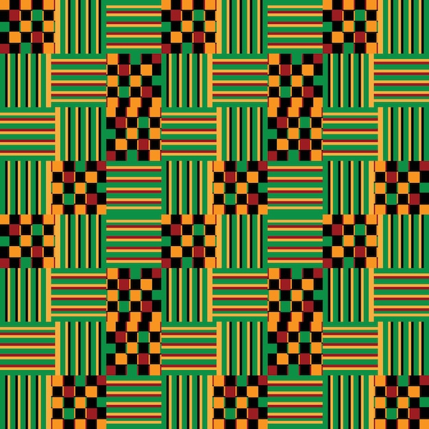 Kente Seamless digital Pattern