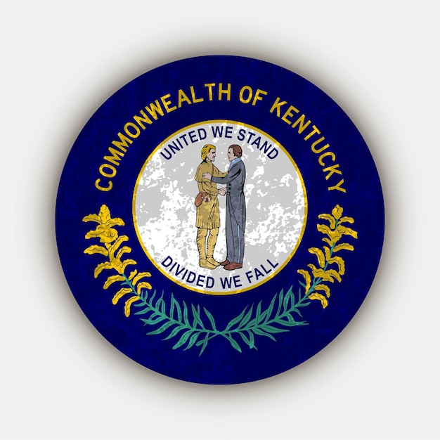 Kentucky state flag Vector illustration