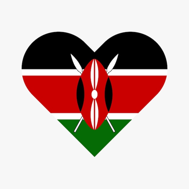 Kenya Heart flag