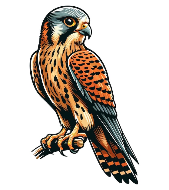 Kestrel Bird clipart