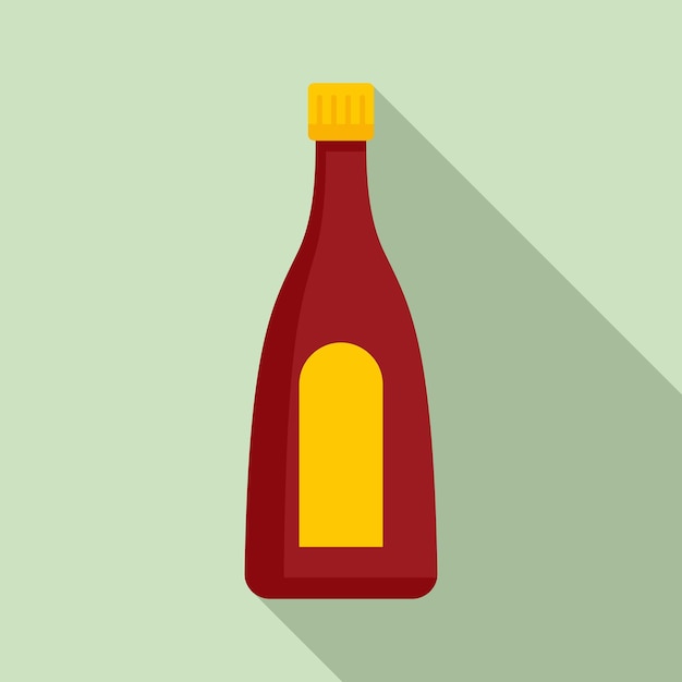 Ketchup bottle icon Flat illustration of ketchup bottle vector icon for web design