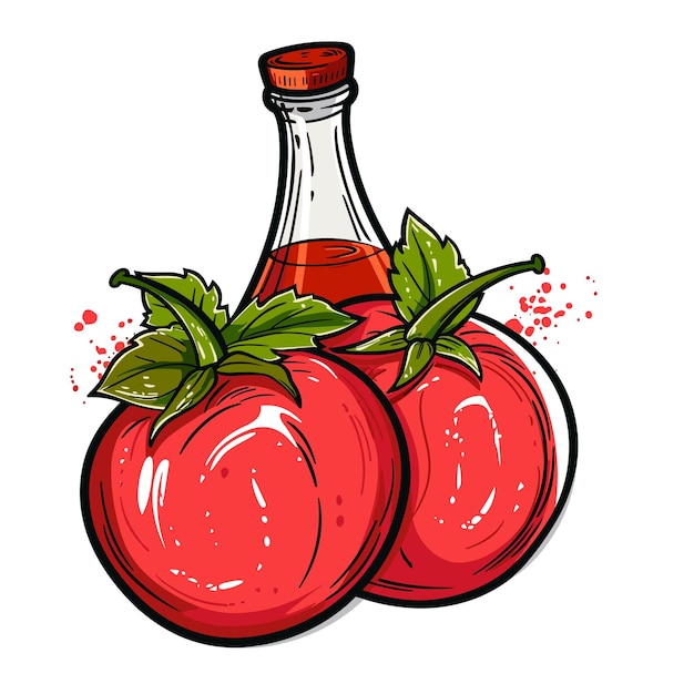 Ketchup Cartoon isolated on transparent background HD PNG