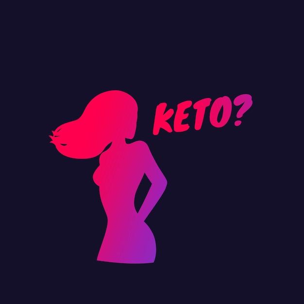 Keto diet, vector